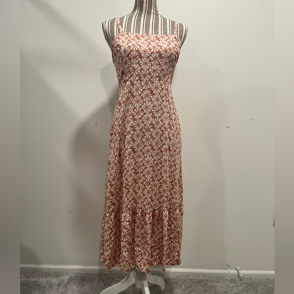 GAP MIDI Printed Ruffle Hem Summer Dress